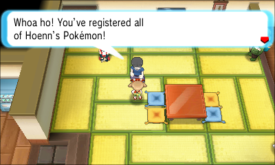 Just completed both the hoenn and national pokedex in omega ruby